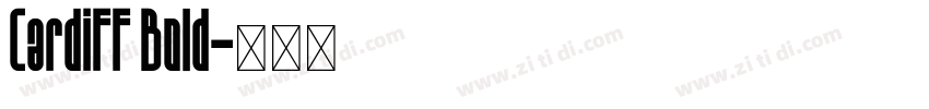 Cardiff Bold字体转换